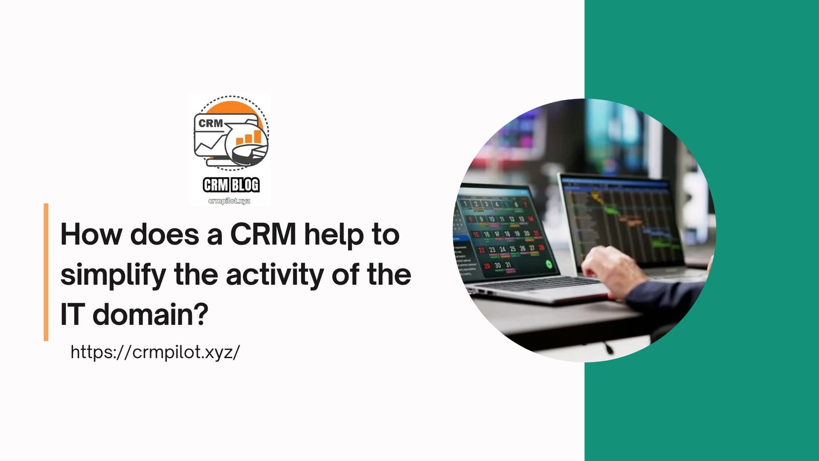How does a CRM help to simplify the activity of the IT domain?